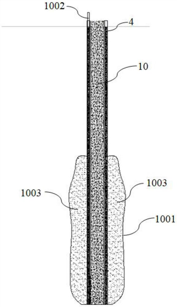 Grouting squeezing and expanding steel pipe concrete stand column pile and construction method thereof