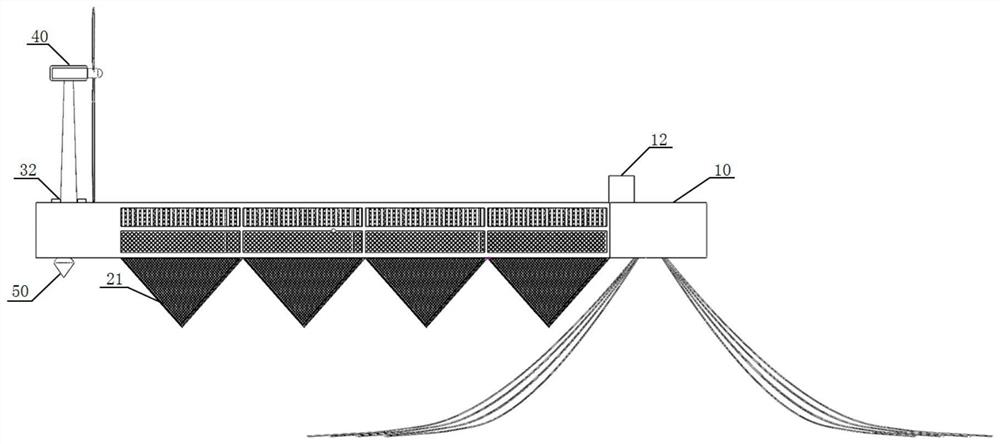 Deep and far sea culture work ship based on wind energy-wave energy combined power generation and single point mooring