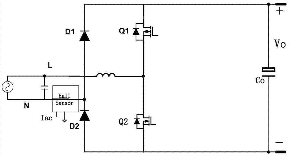 Totem pole bridgeless power factor correction circuit control method and device