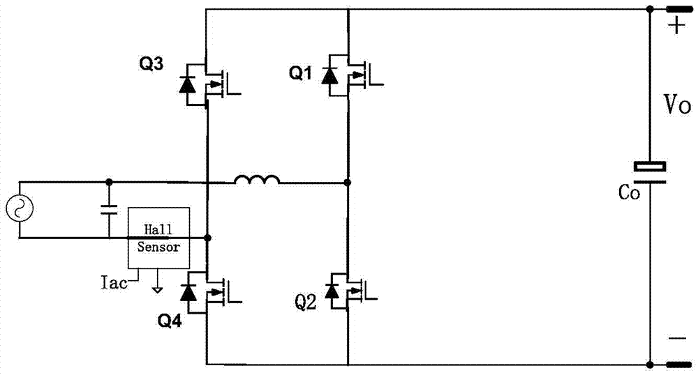 Totem pole bridgeless power factor correction circuit control method and device