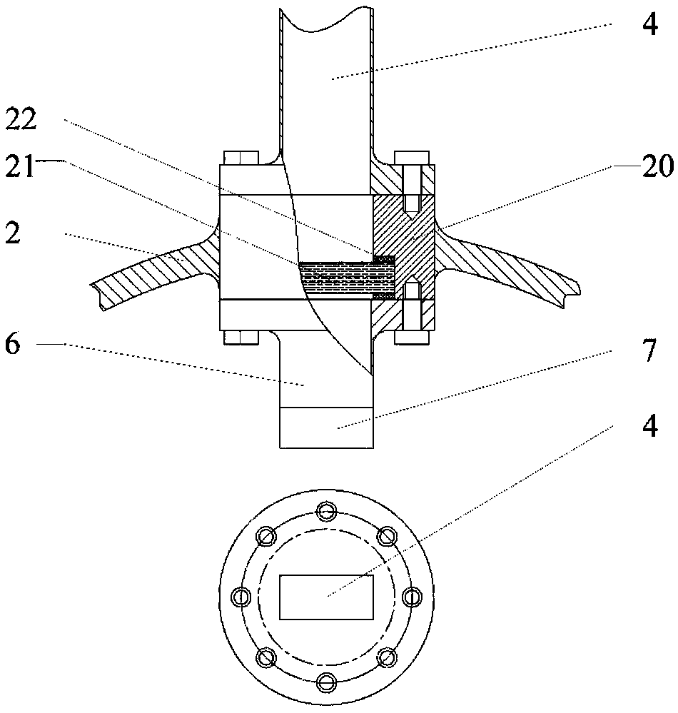 Composite material microwave high-pressure curing device
