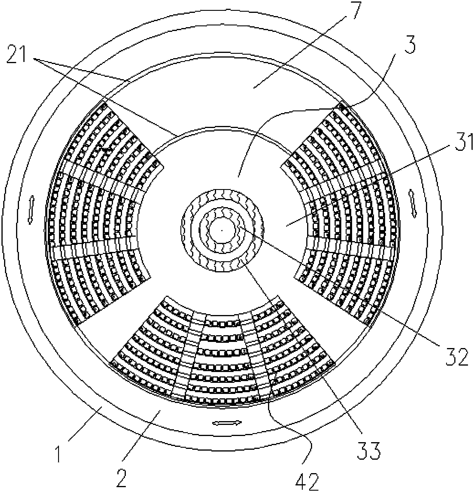 Stage capable of changing stage region and stage state by rotation of auditorium