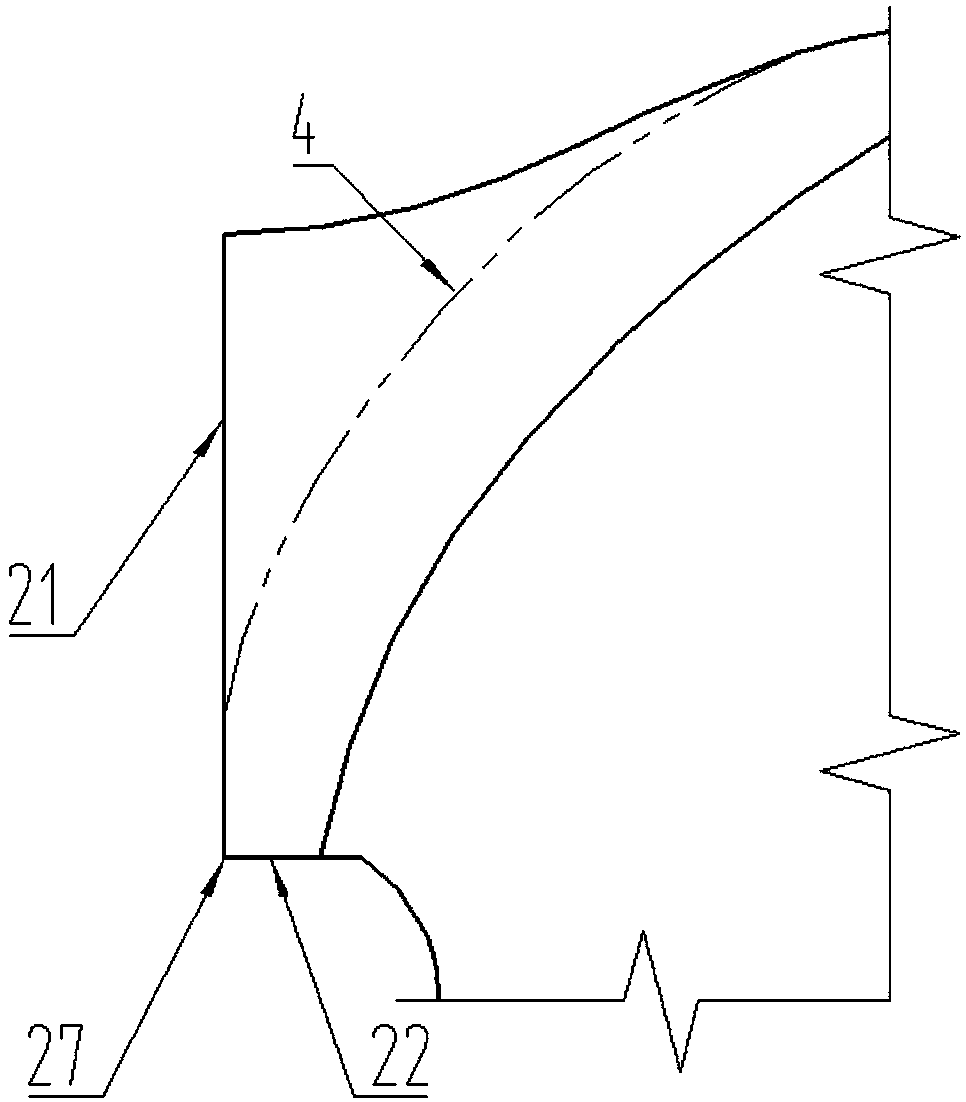 Outer circle measuring structure for impulse turbine model runner