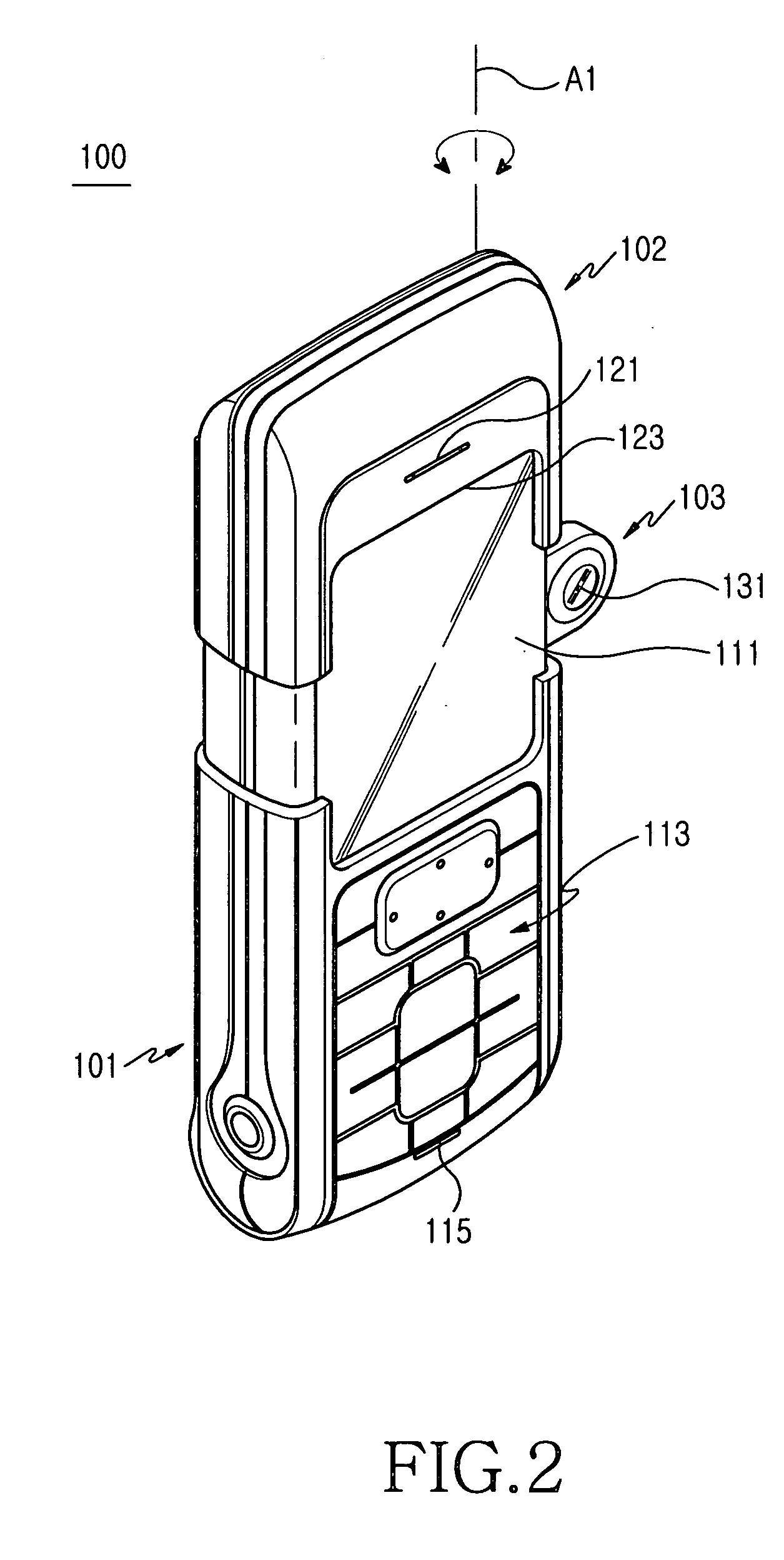 Handheld mobile terminal