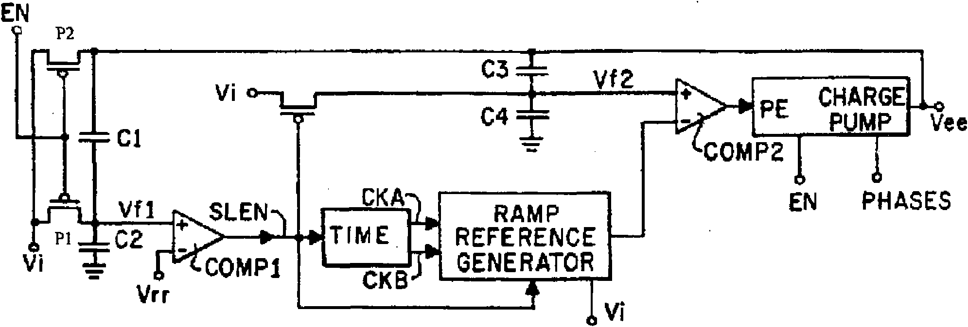 Negative voltage slope control circuit