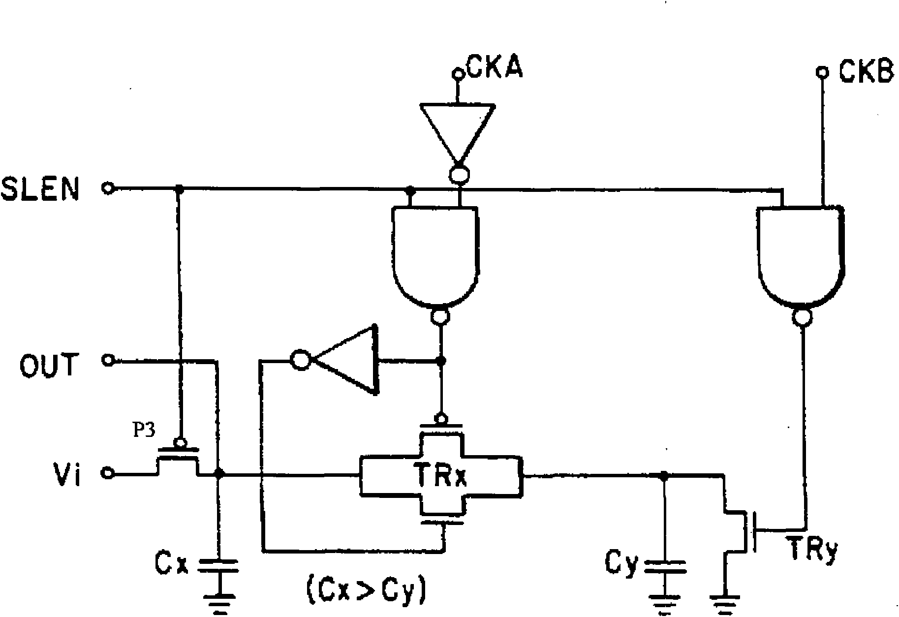Negative voltage slope control circuit
