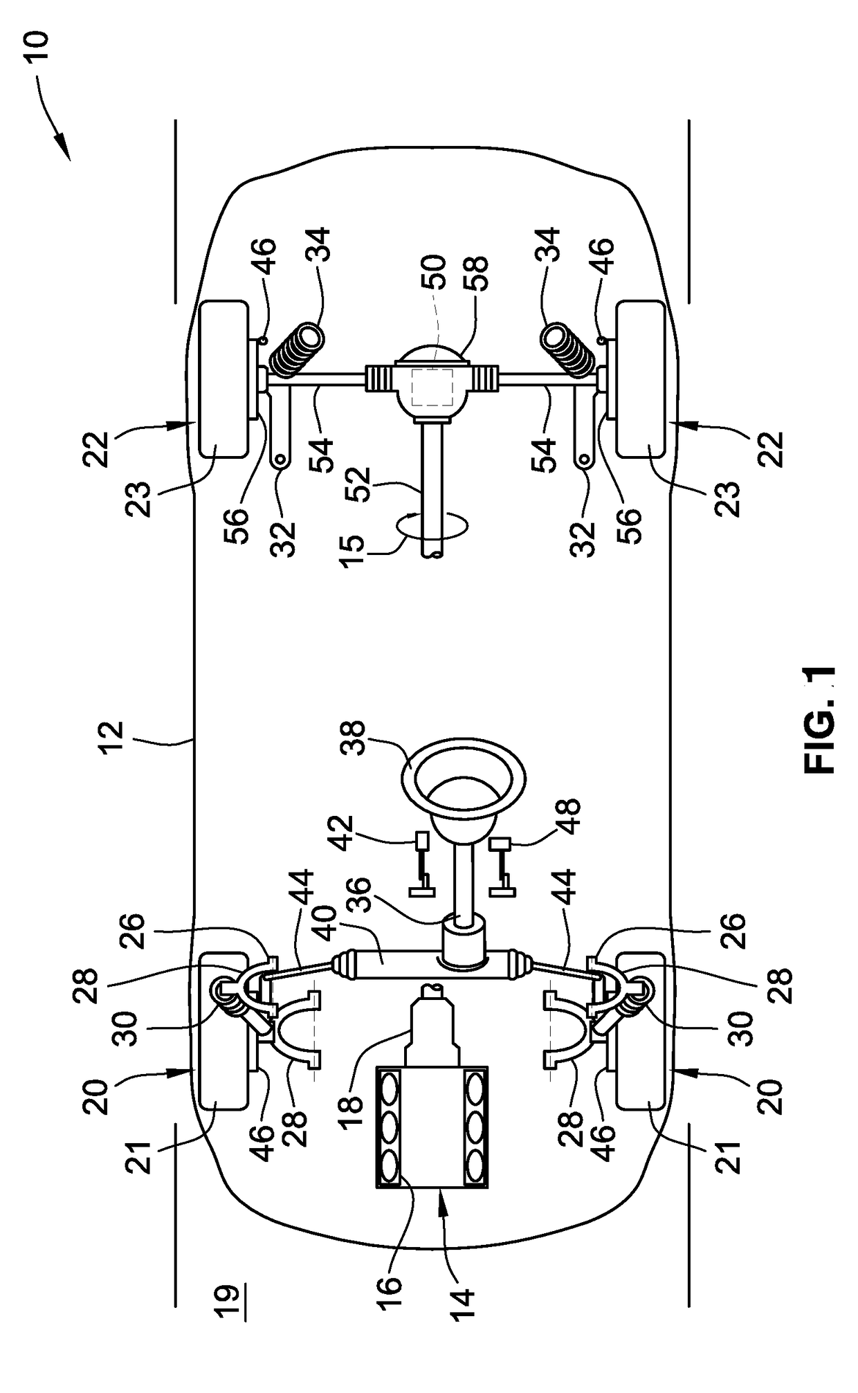 Limited slip differentials with centrifugal spring mass actuator for vehicle powertrains