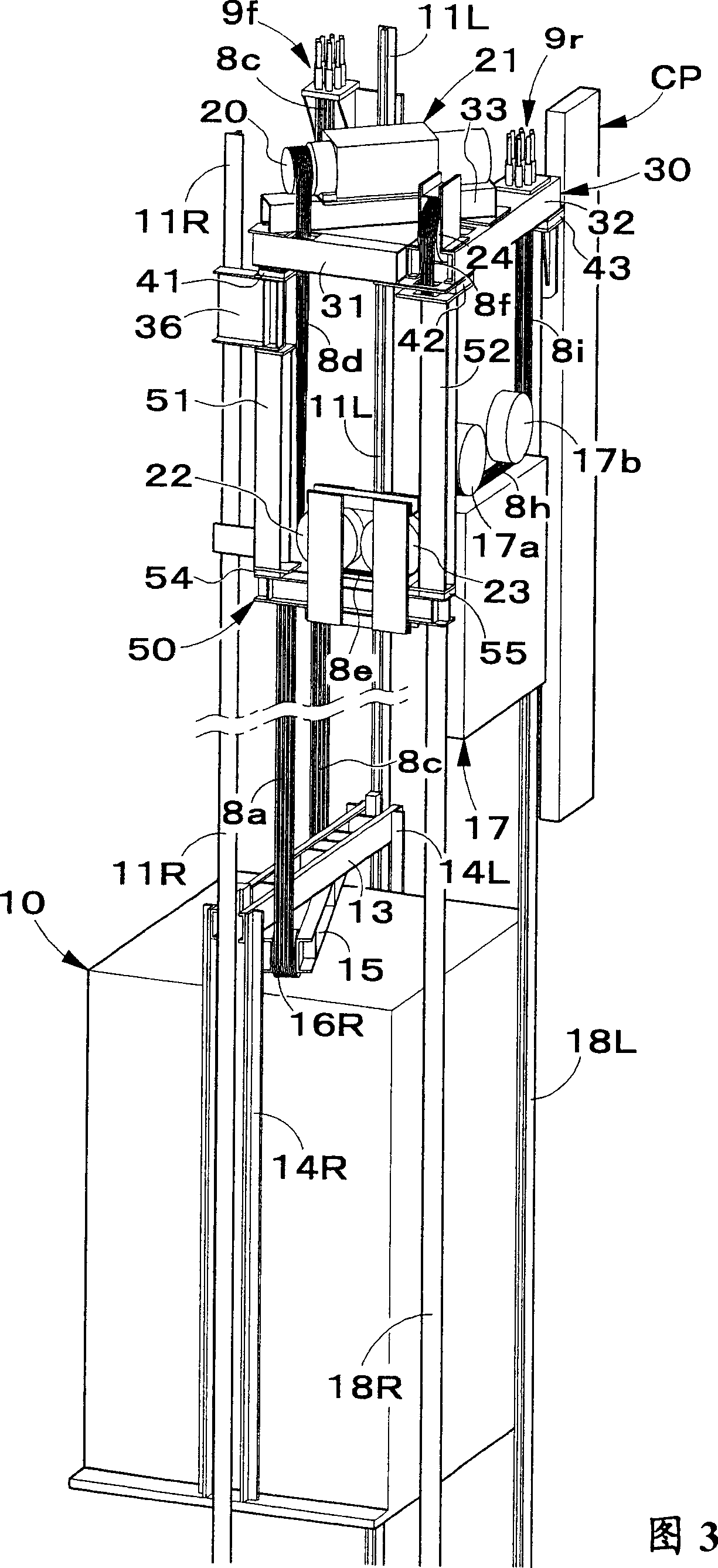 Machine room-less elevator