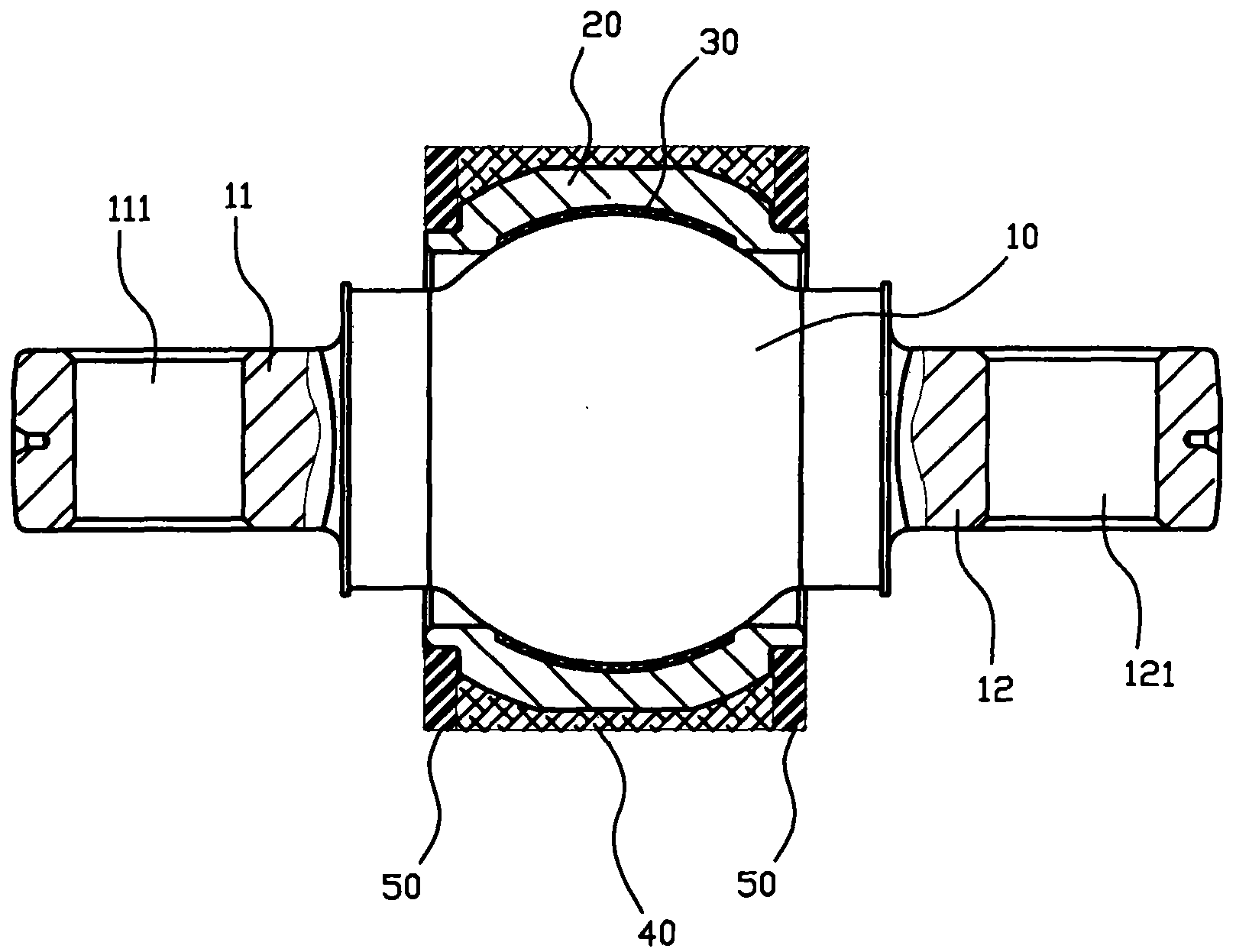 Self-lubricating plain radial bearing and manufacturing method thereof