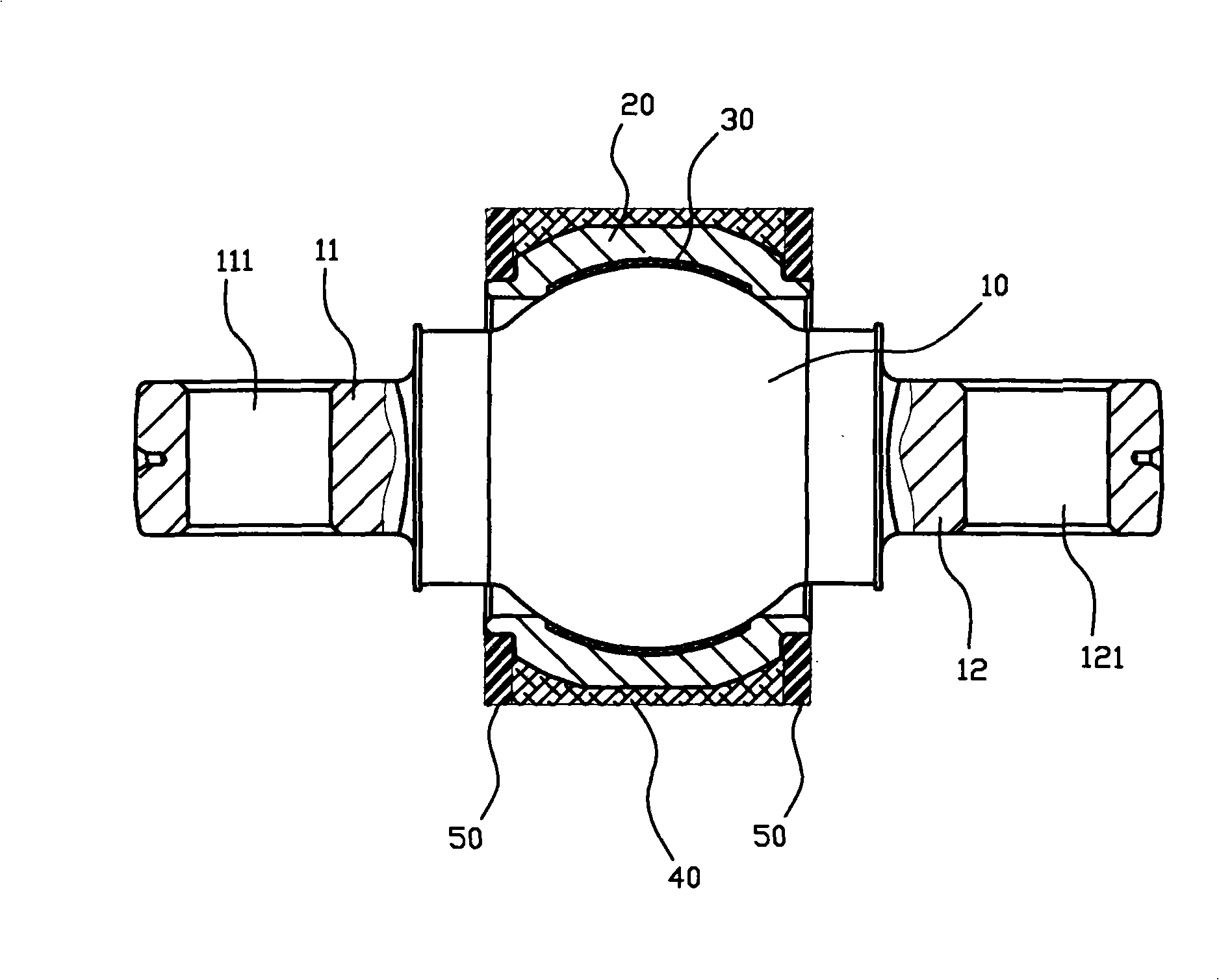 Self-lubricating plain radial bearing and manufacturing method thereof