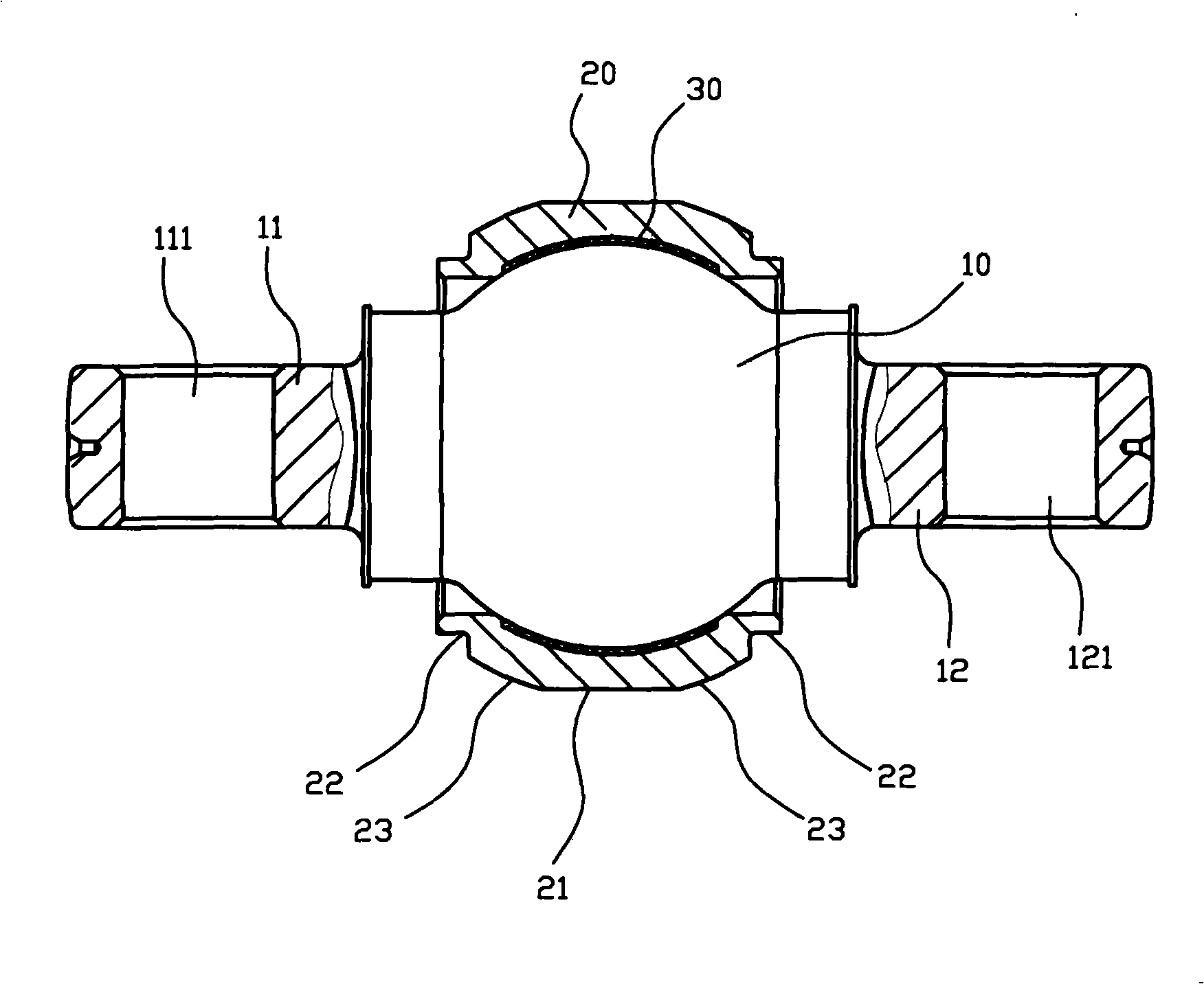 Self-lubricating plain radial bearing and manufacturing method thereof