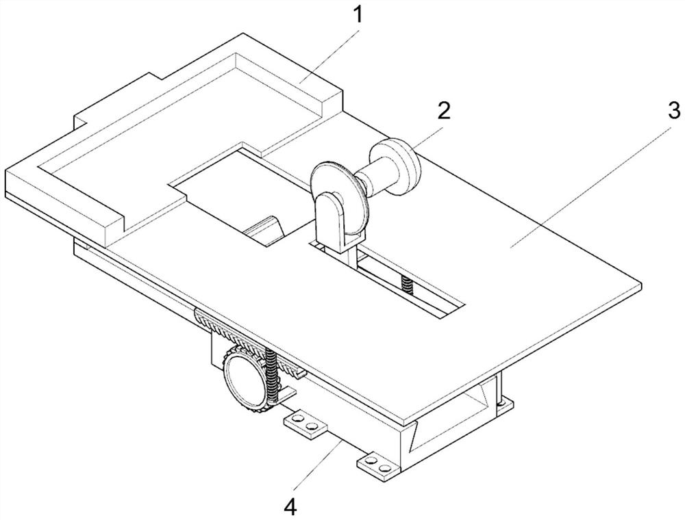 A cutting device for corrugated paper with fixed cutting distance, convenient adjustment and protective function