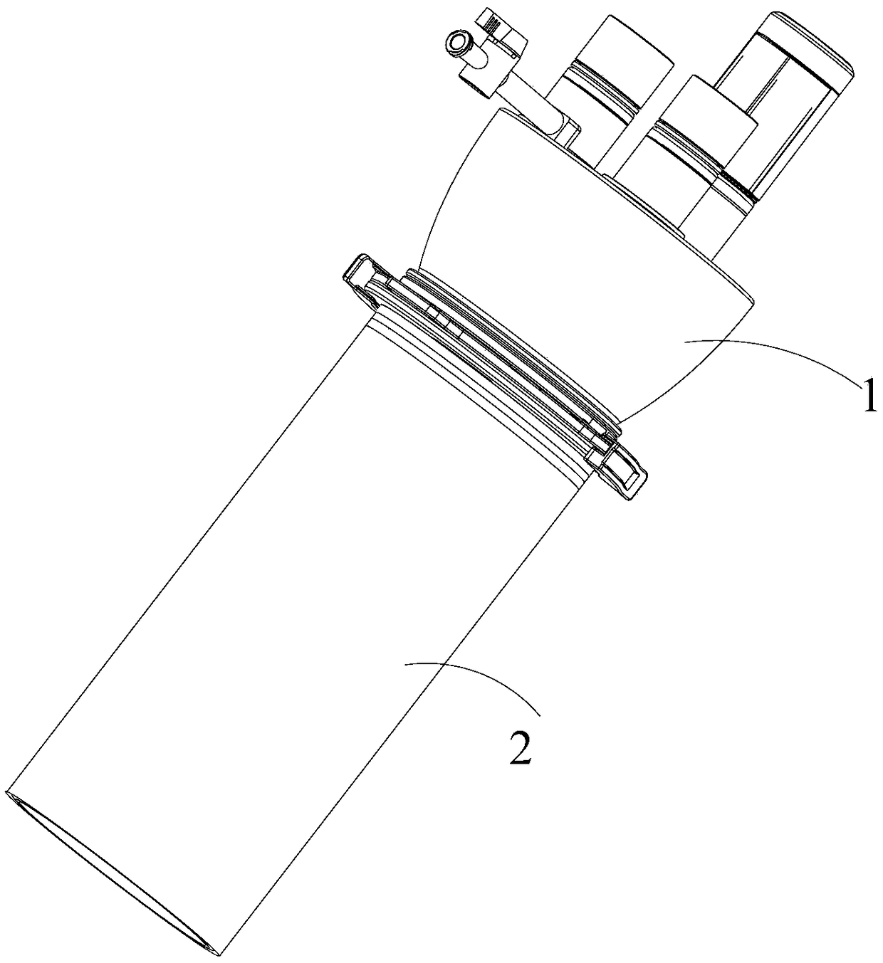 Connecting structure for multi-channel puncturing device