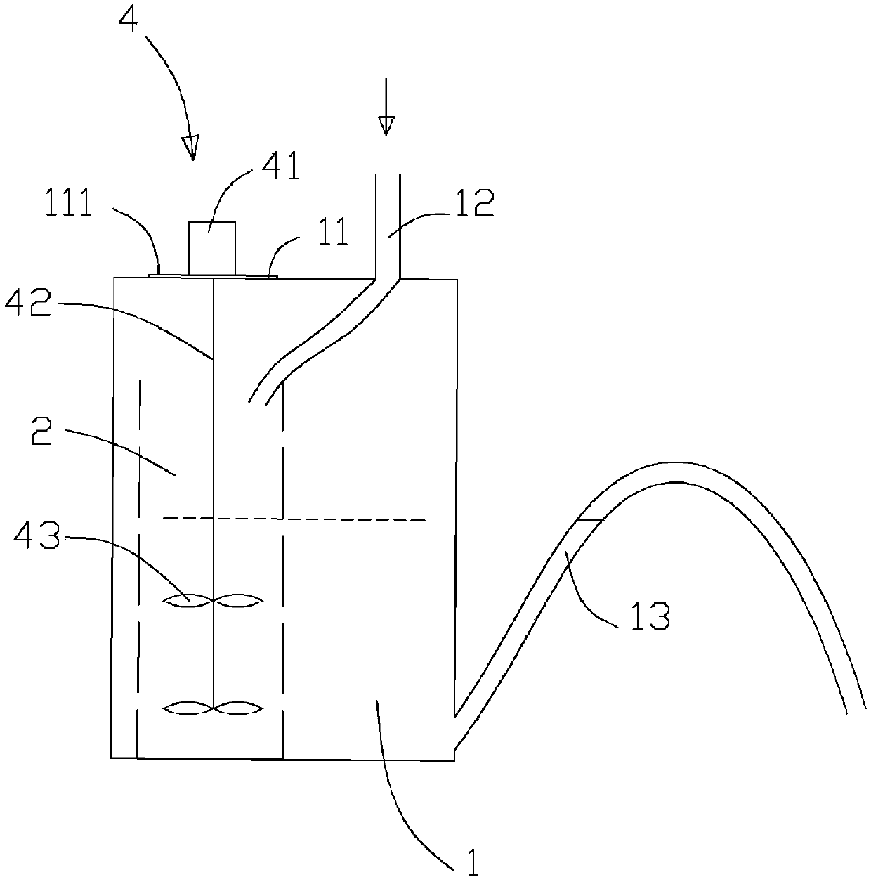 Efficient kitchen waste treatment device