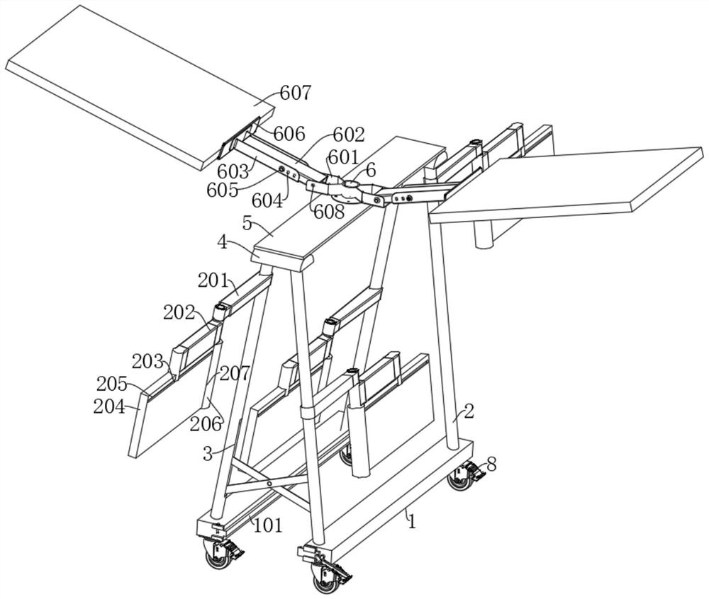 An investigation aid device for outdoor search in ideological and political practice teaching and its use method