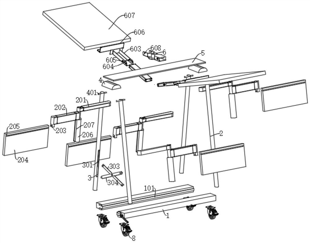 An investigation aid device for outdoor search in ideological and political practice teaching and its use method