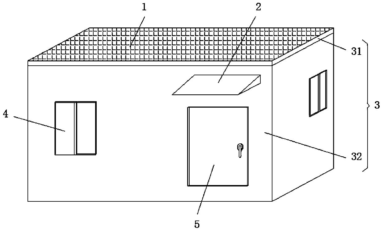 Fast-assembled cement removable house