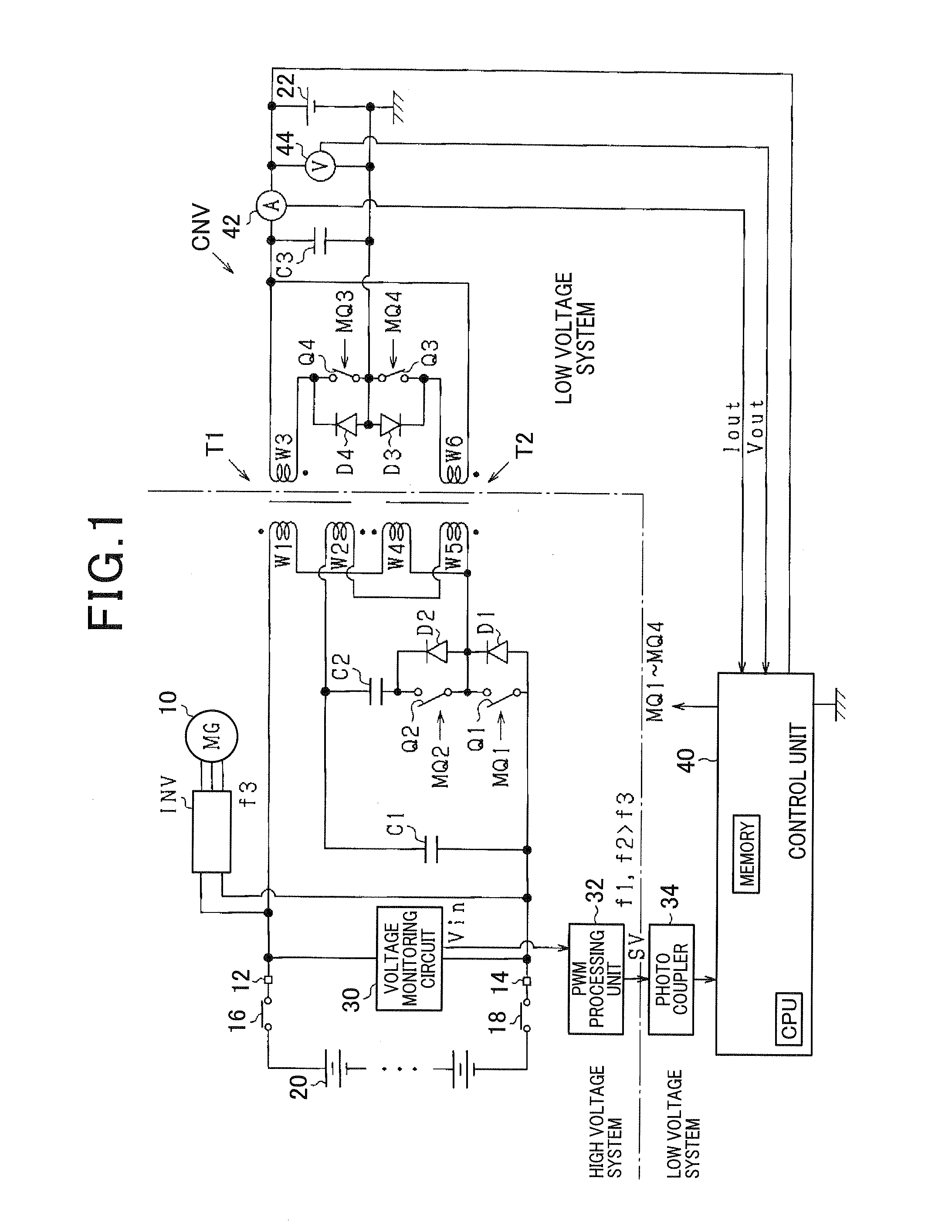 Control apparatus for dc-dc converter