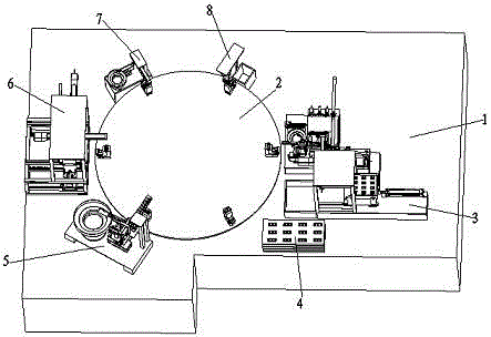 Main body part assembling machine for automobile door limiter