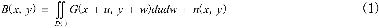 Natural scene image deblurring method integrated with non-reference image quality evaluation