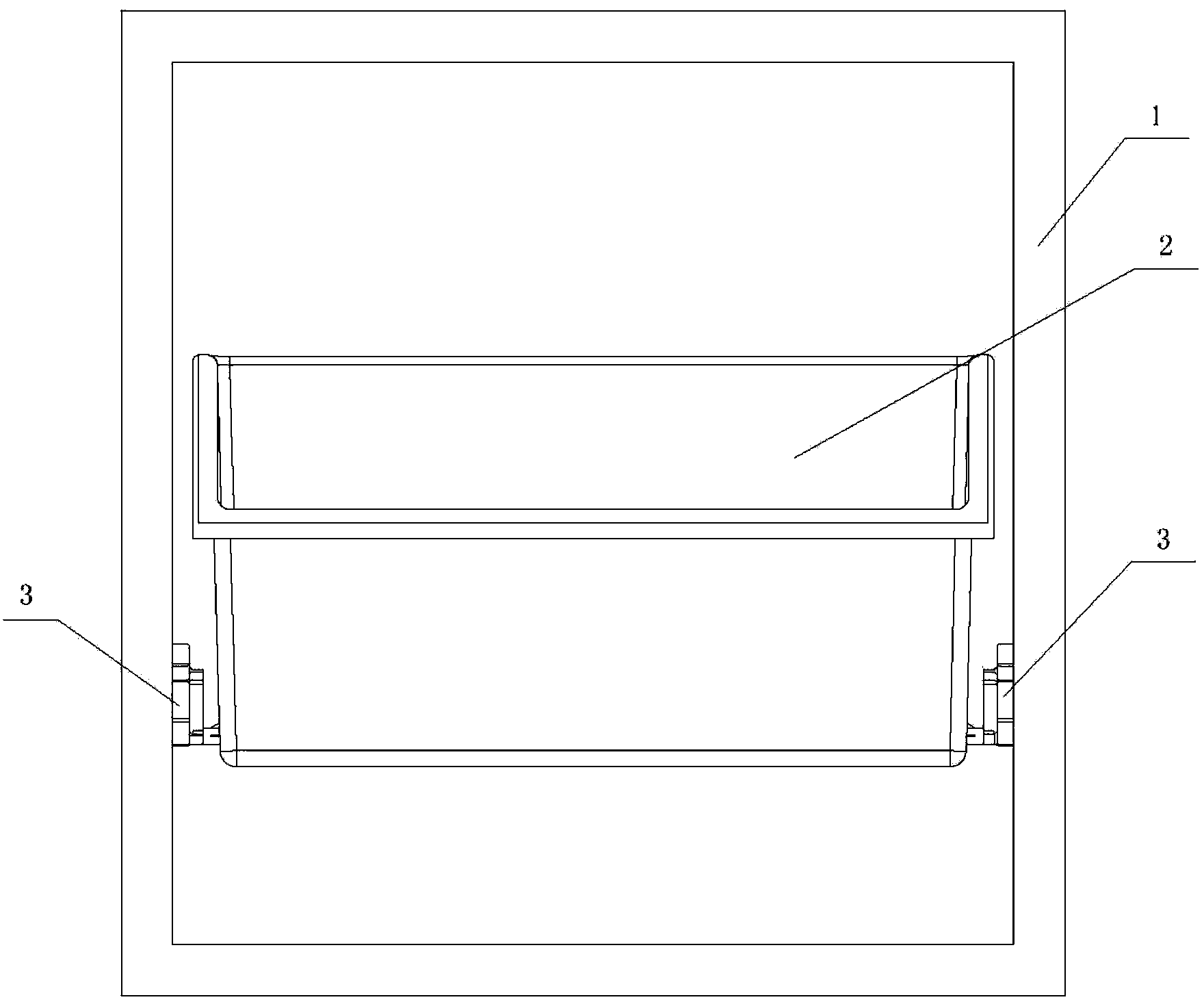 Overturning type drawer used for medical barrow