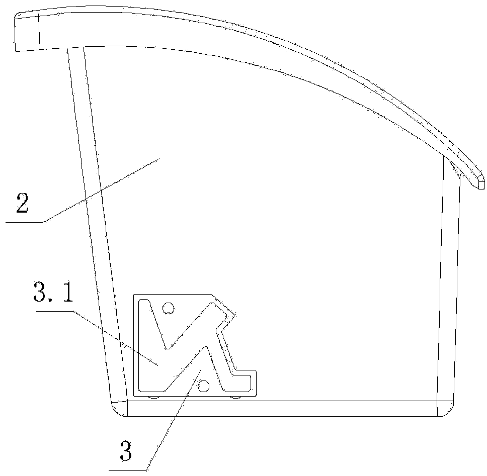 Overturning type drawer used for medical barrow