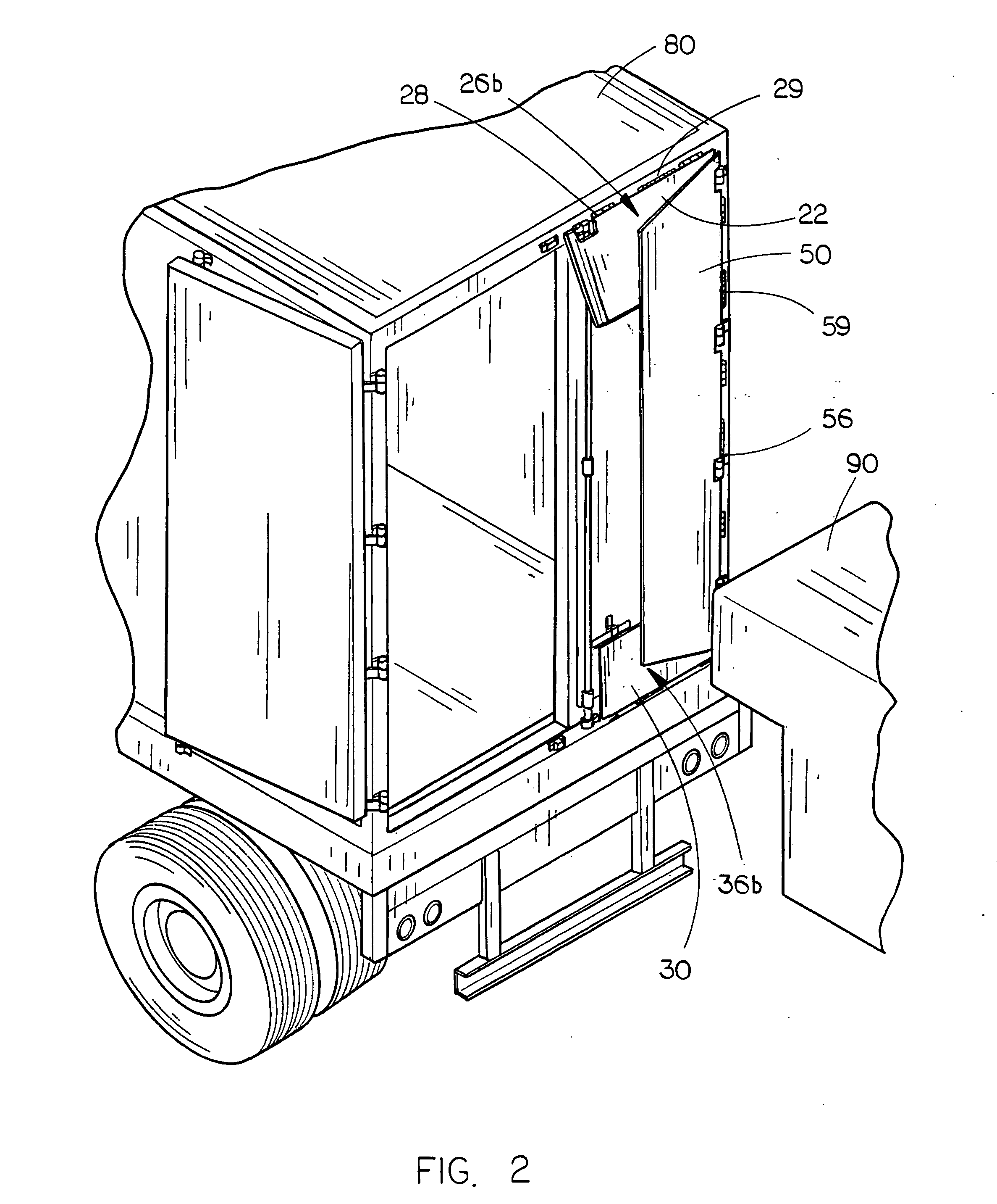 Air drag reduction apparatus for tractor-trailers