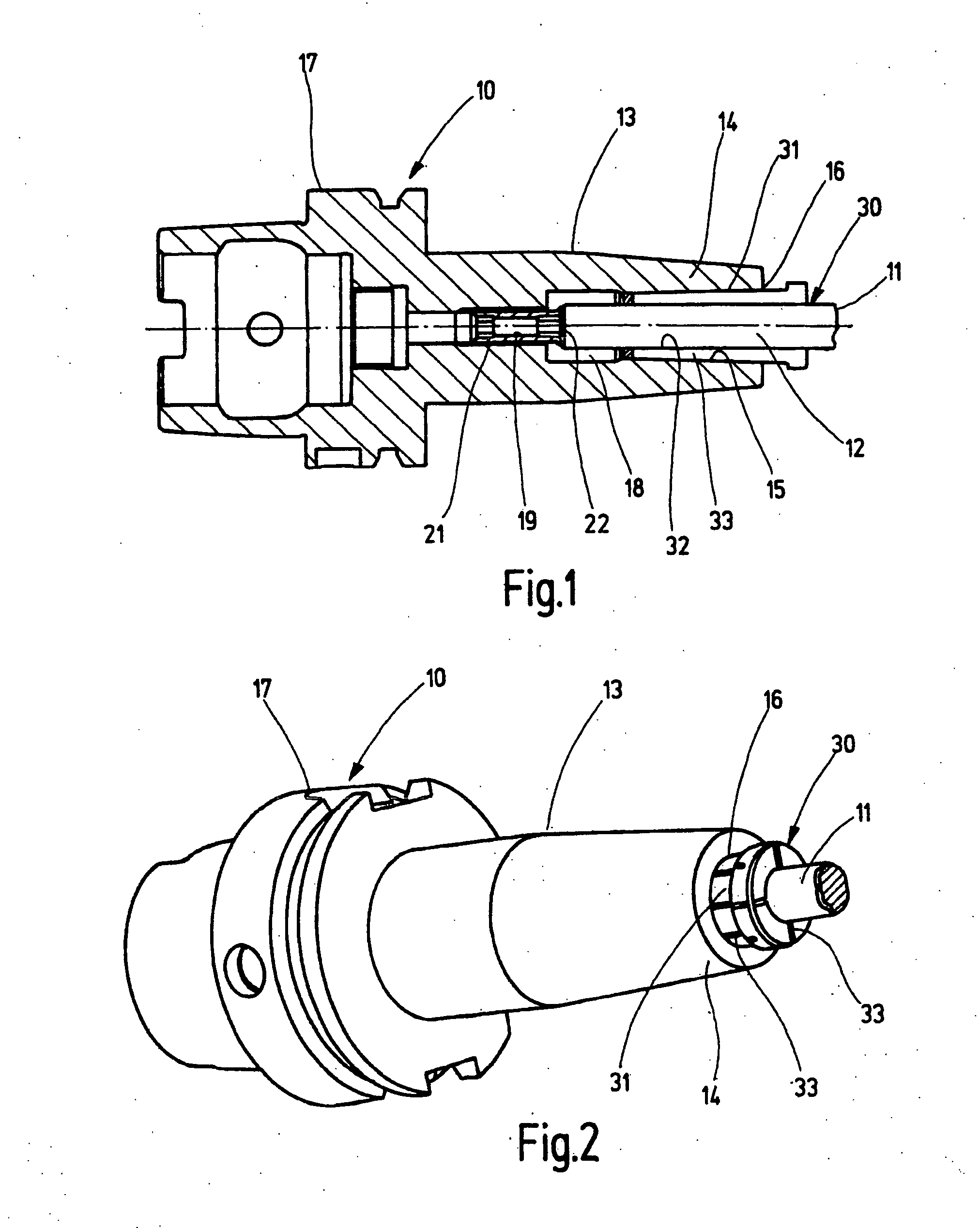 Tool holder for shrink-fit attachment of rotating tools with predominantly cylindrical shafts