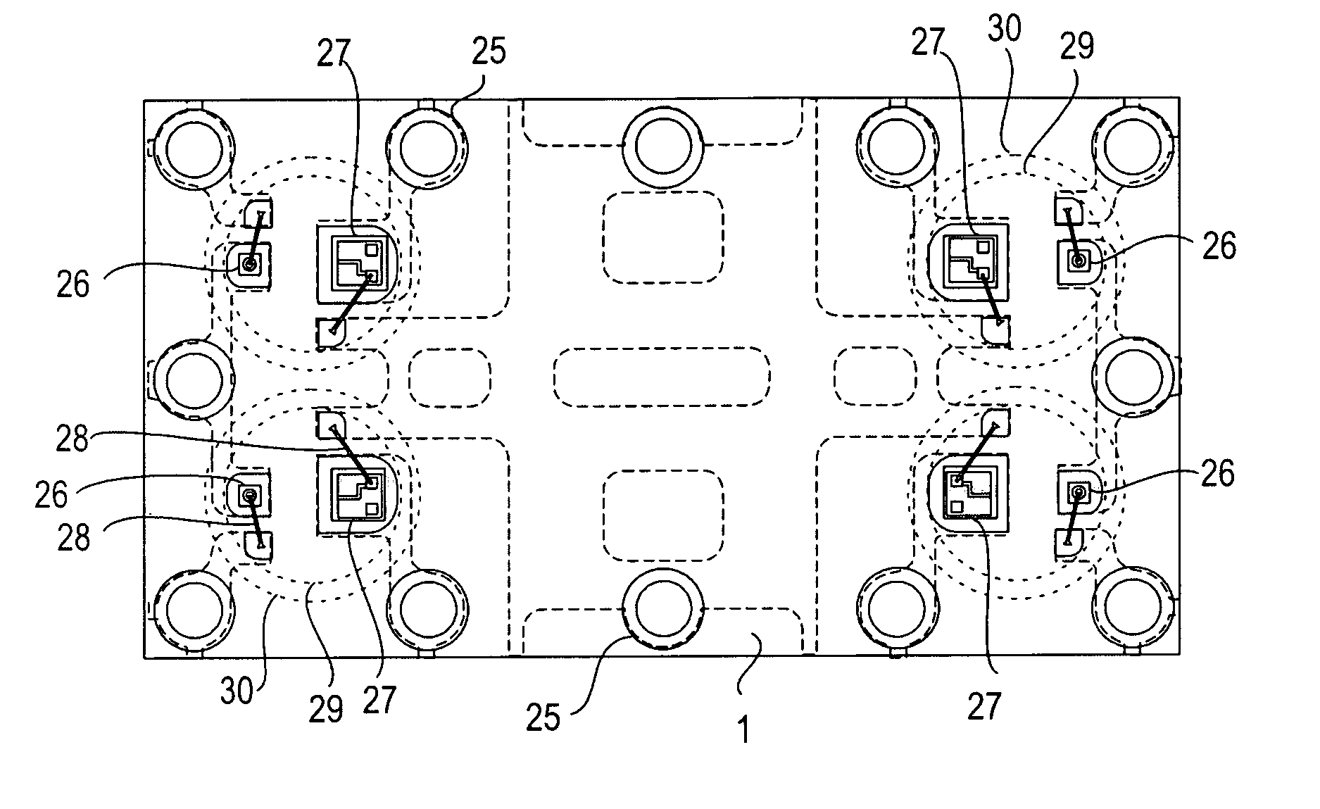 Surface mount multi-channel optocoupler