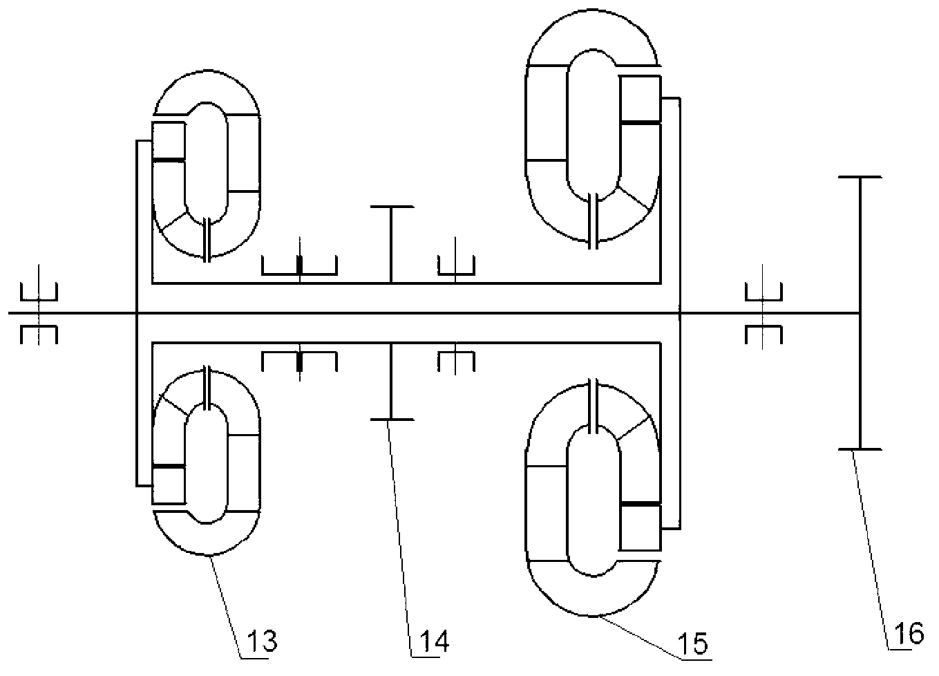 Hydraulic driving component comprising torque converter and coupler