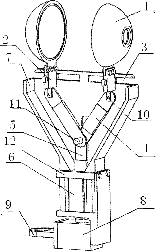 Tail end executing mechanism and picking method for spherical fruit automatic picker