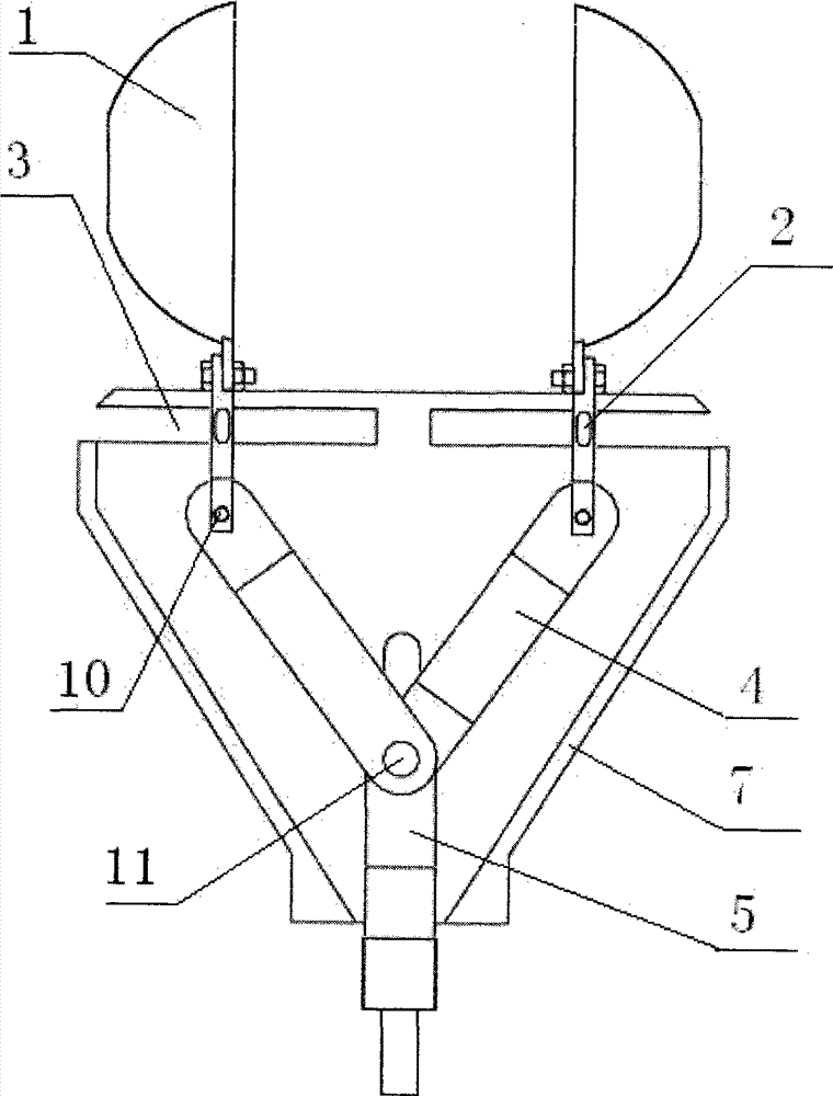 Tail end executing mechanism and picking method for spherical fruit automatic picker