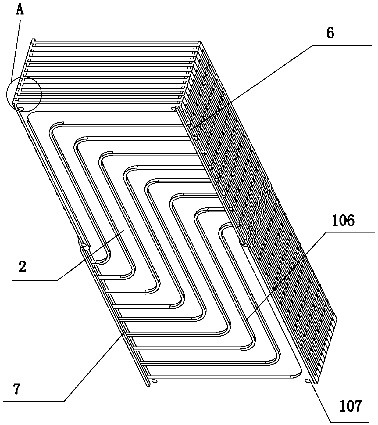 Hydrophilic membrane reverse flow air flue air heat and humidity recovery machine core