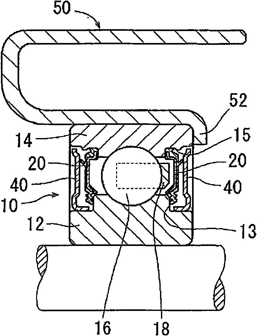 Sealing device for rolling bearing