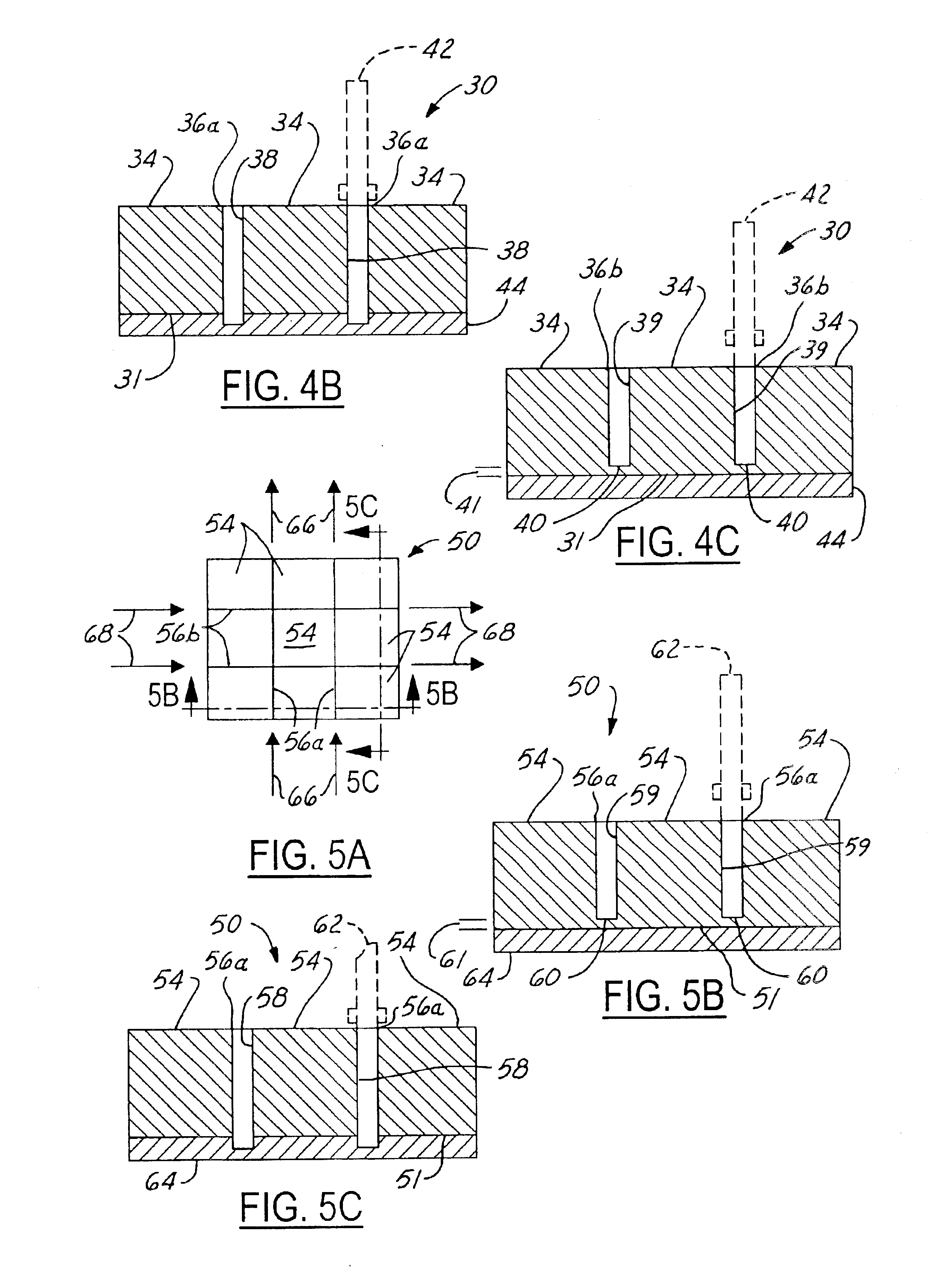 Process for separating dies on a wafer