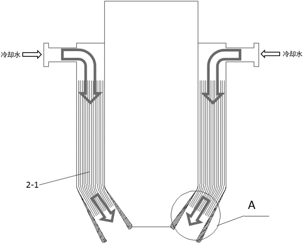 A Gasification Process Burner with Narrow Channel Jet Cooling