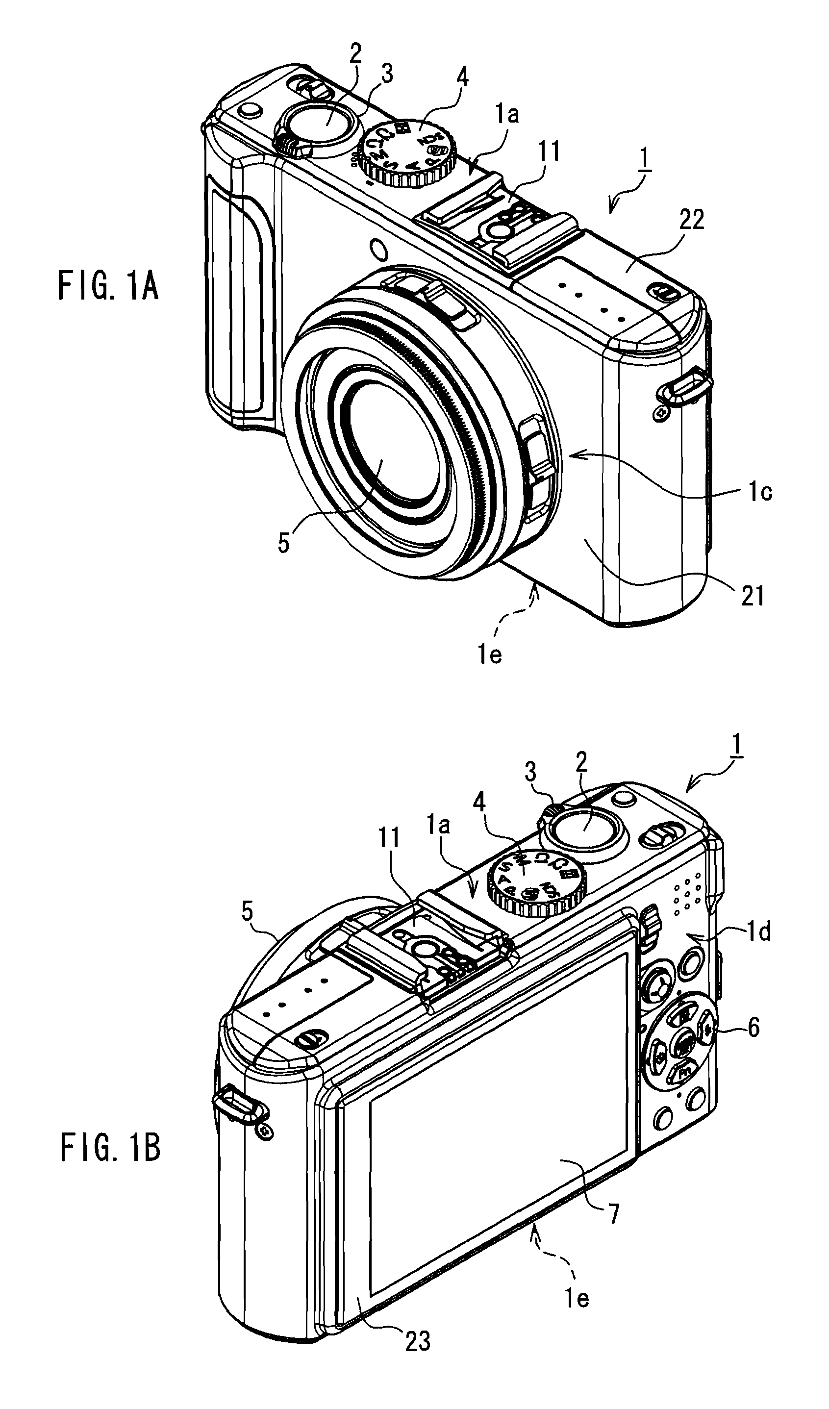 Camera casing including accessory shoe for allowing the attachment of various/plural external devices