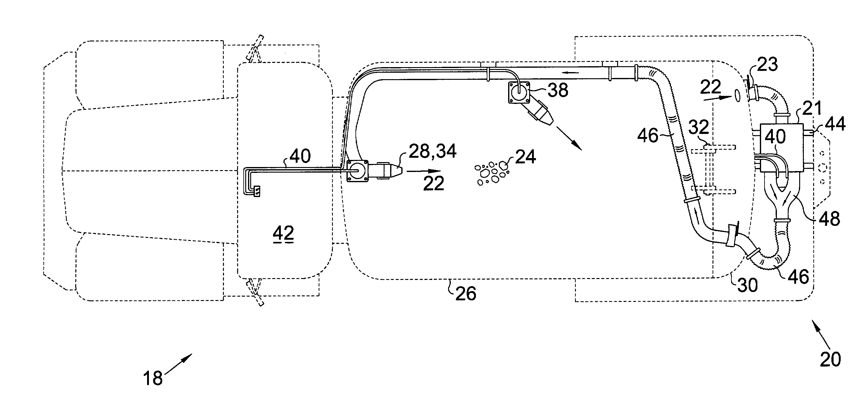 Waste mud agitation system