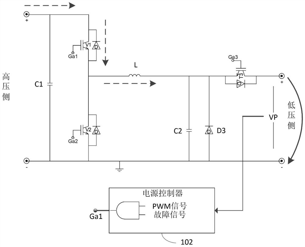 Control method and device of dcdc power supply and dcdc power supply protection circuit