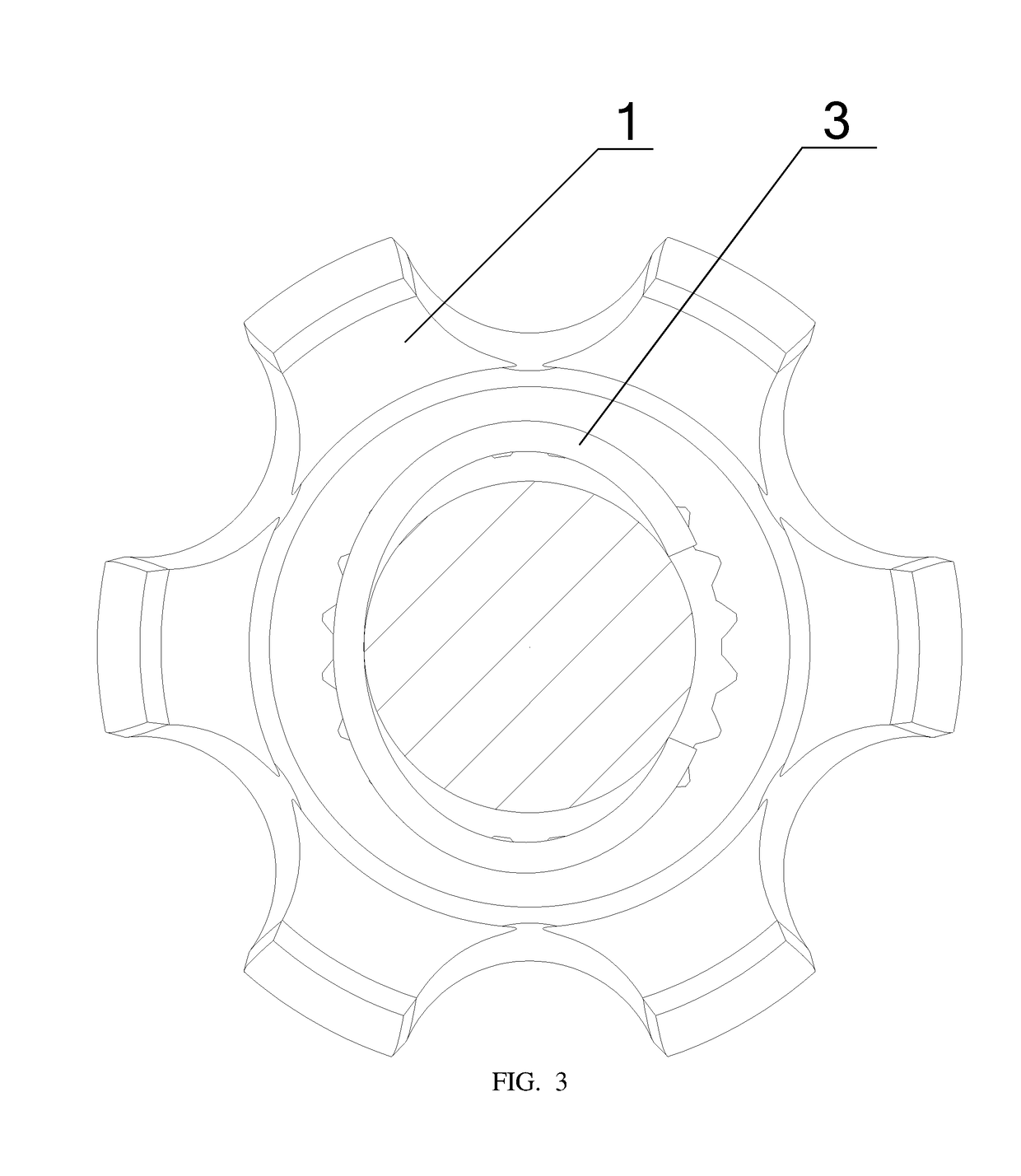 Type Of Constant Velocity Universal Joint With The Spline Slip Structure