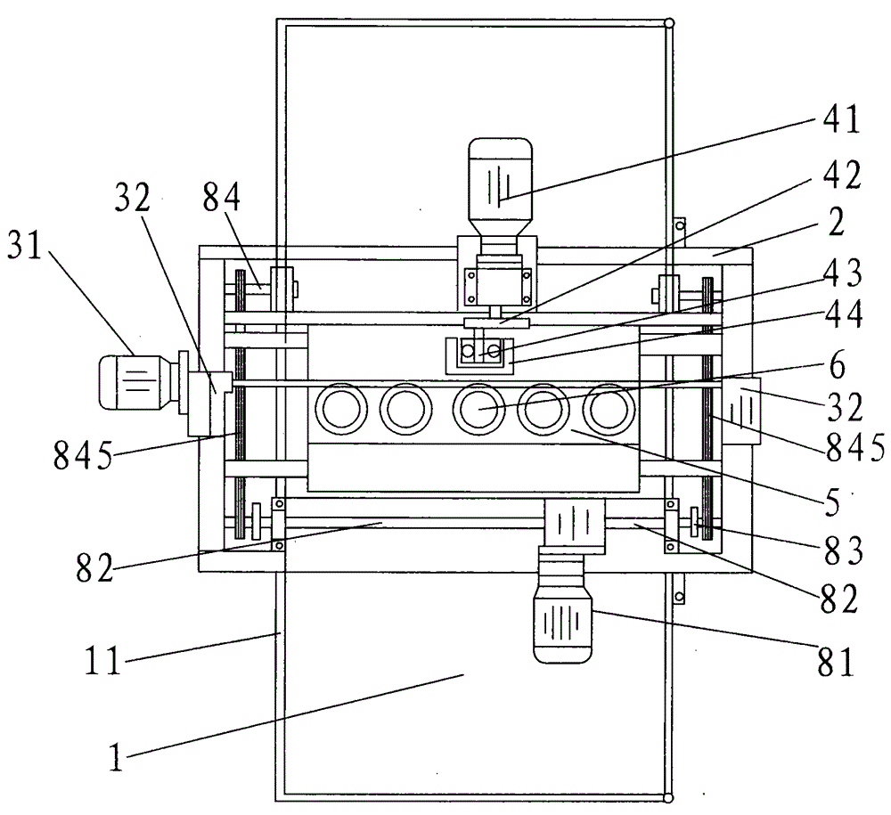 A stone lychee noodle knocking machine