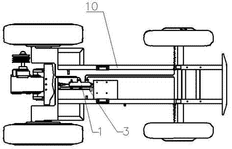 Agricultural vehicle four-wheel brake device