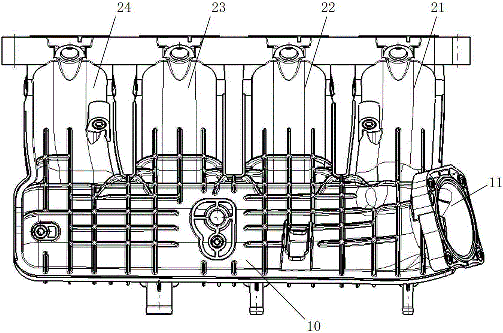 A kind of intake manifold and automobile engine