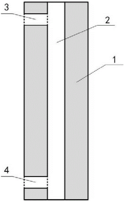 A blasting method for concrete hollow columns