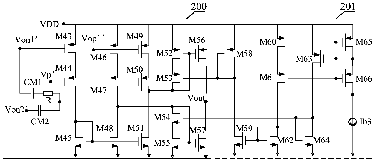 Low-power rail-to-rail drive amplifier circuit