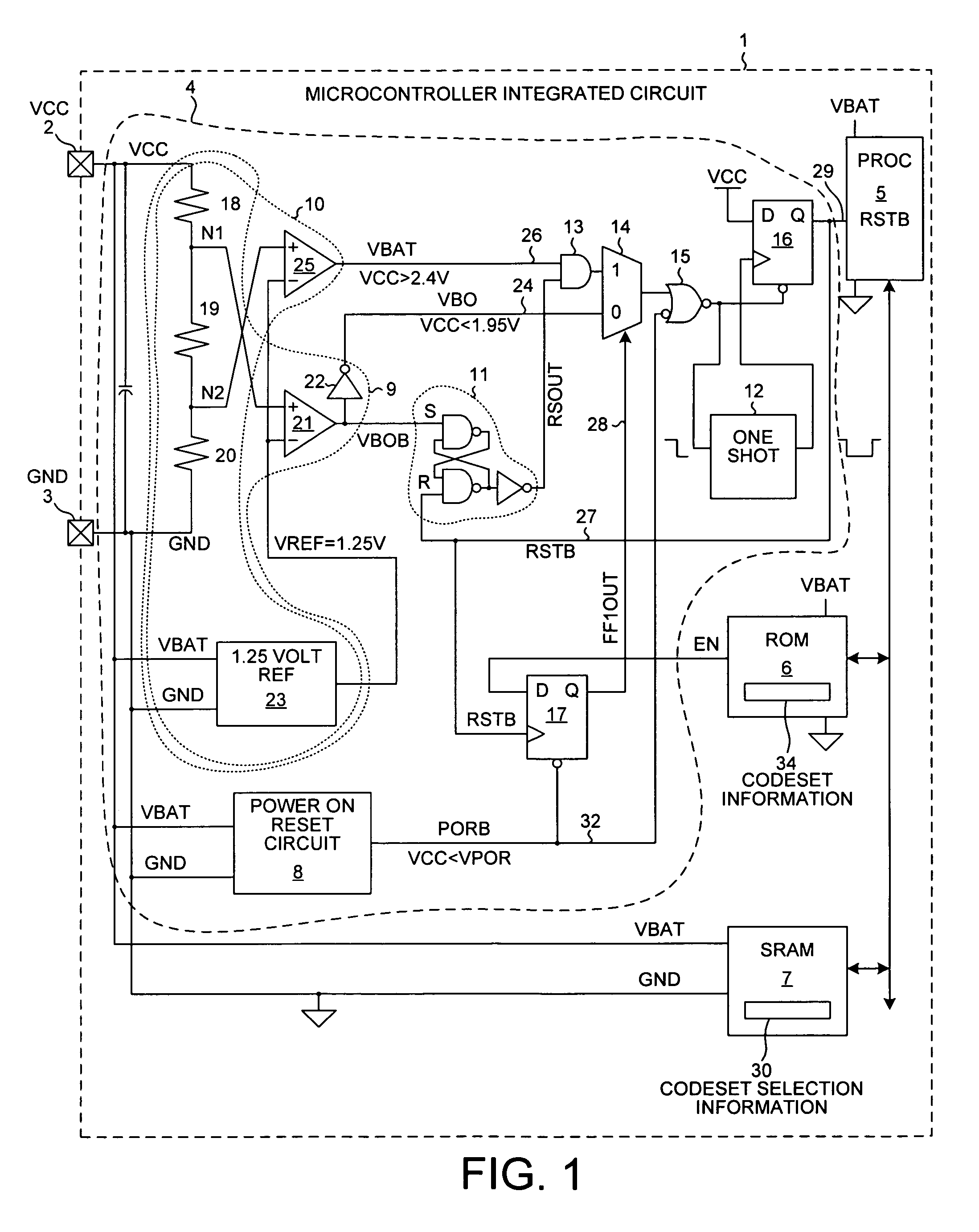 Latent VBO reset circuit