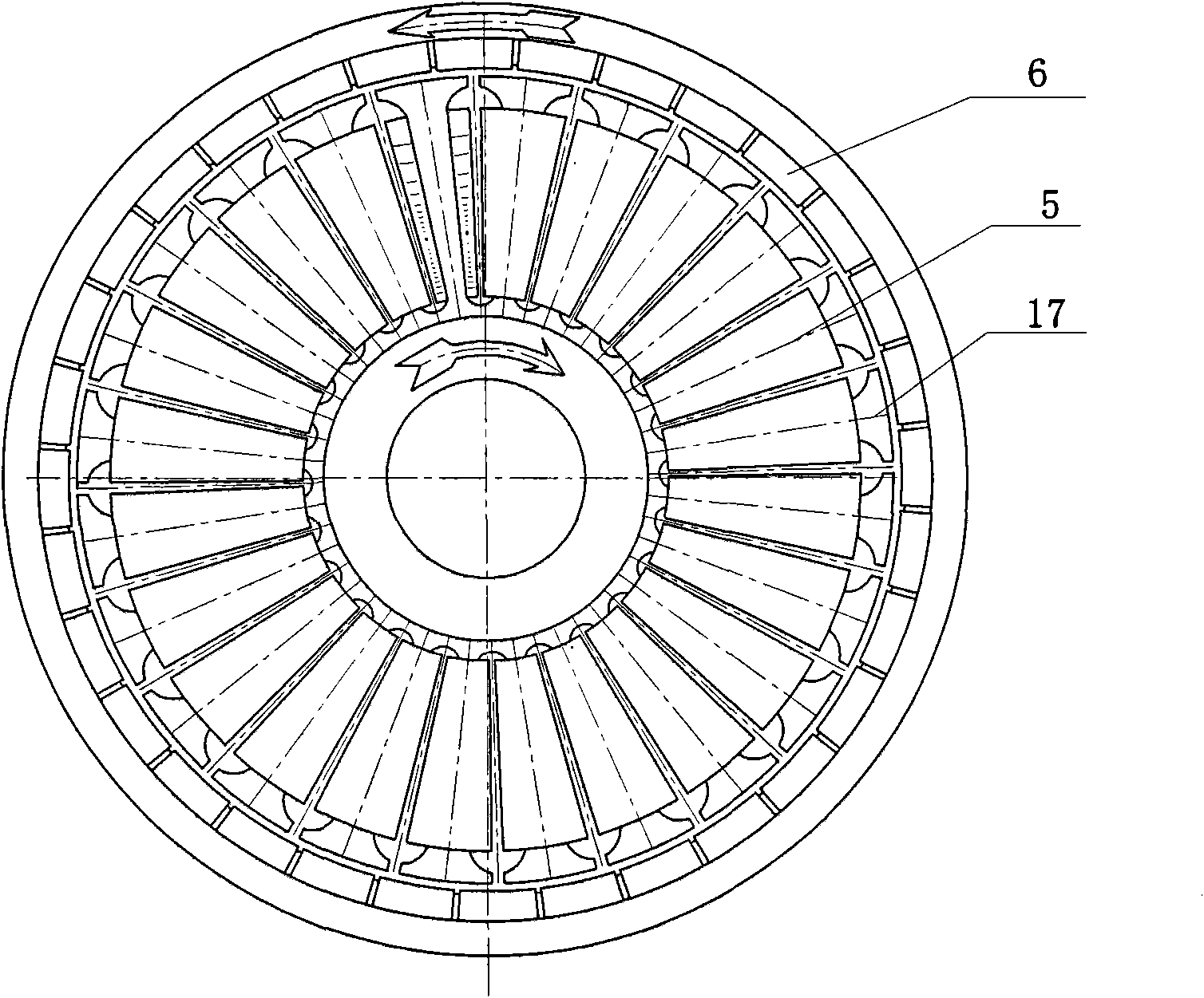 Direct-driven front and back wind wheel contra-rotating wind driven generator