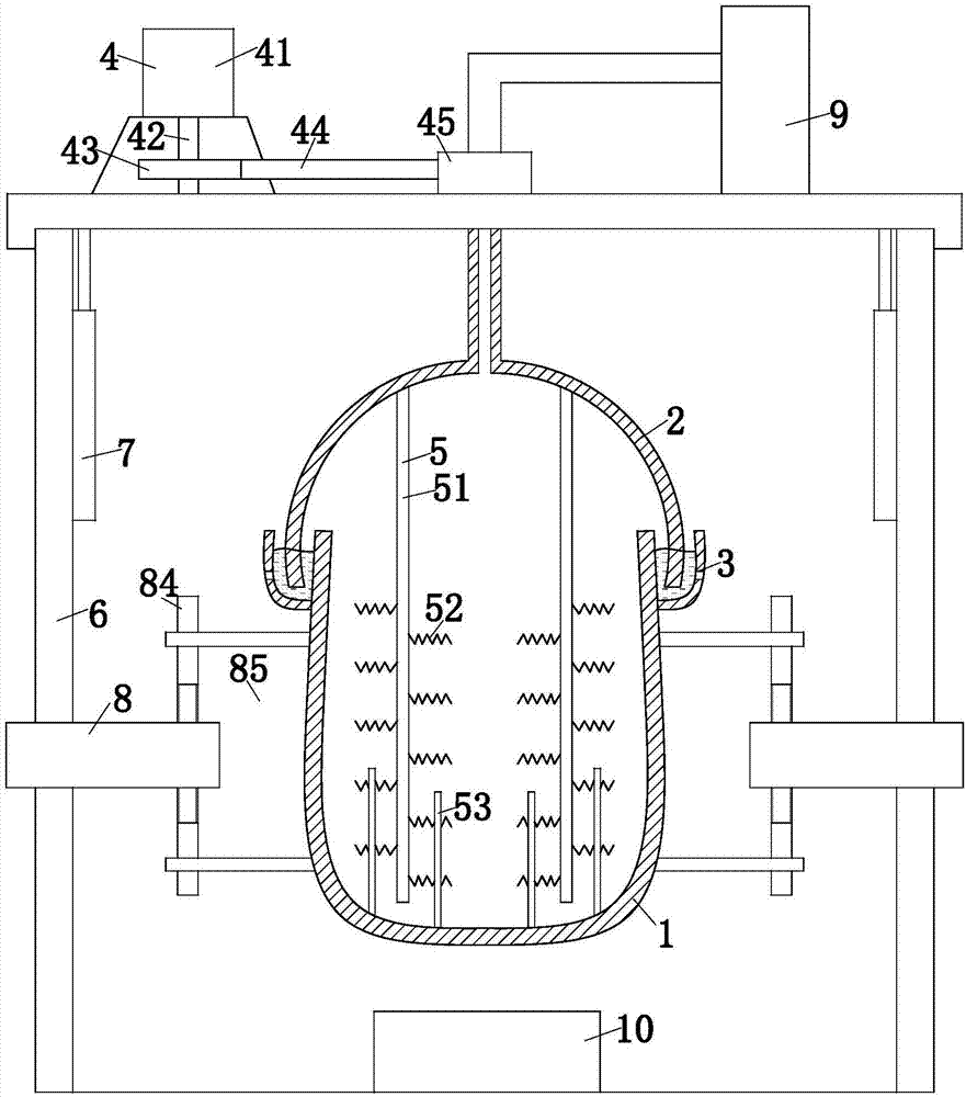 Phosphorus recovery device for chemical engineering