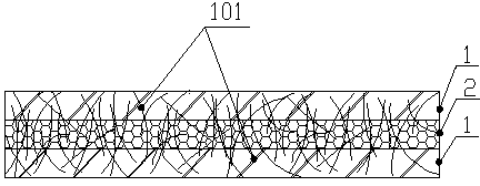 Colorful spunlace nonwoven fabric fadeless when being wetted and manufacturing method