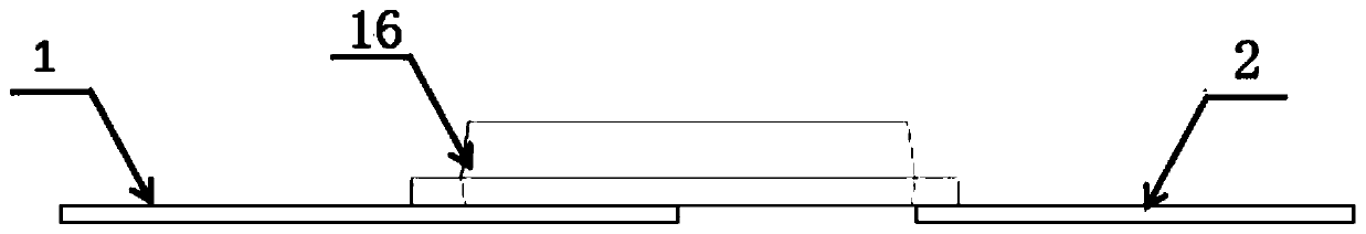 Photovoltaic bypass diode in field of thin-film solar energy, and production process and installation method of photovoltaic bypass diode